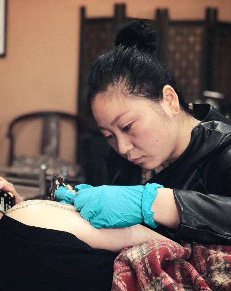 堂主挂帅 针针入魂～[机智]纹身图片_老传统纹身图案