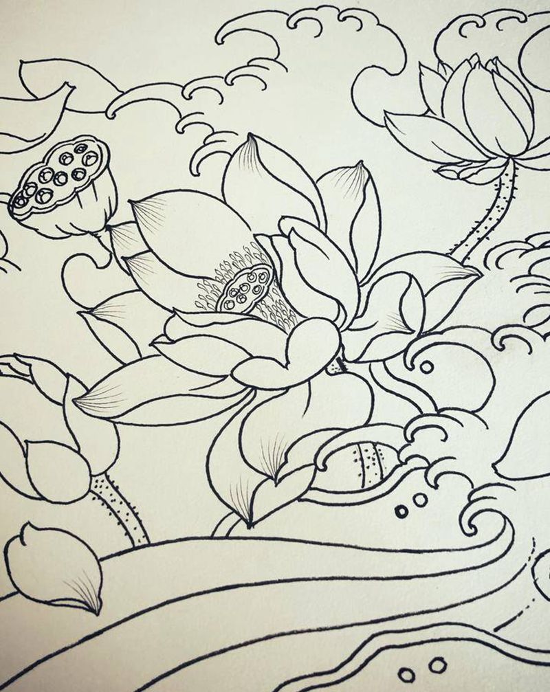 繪稿～纹身图片_老传统纹身图案