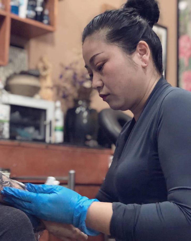 彫茜入墨 覆盖～纹身图片_老传统纹身图案