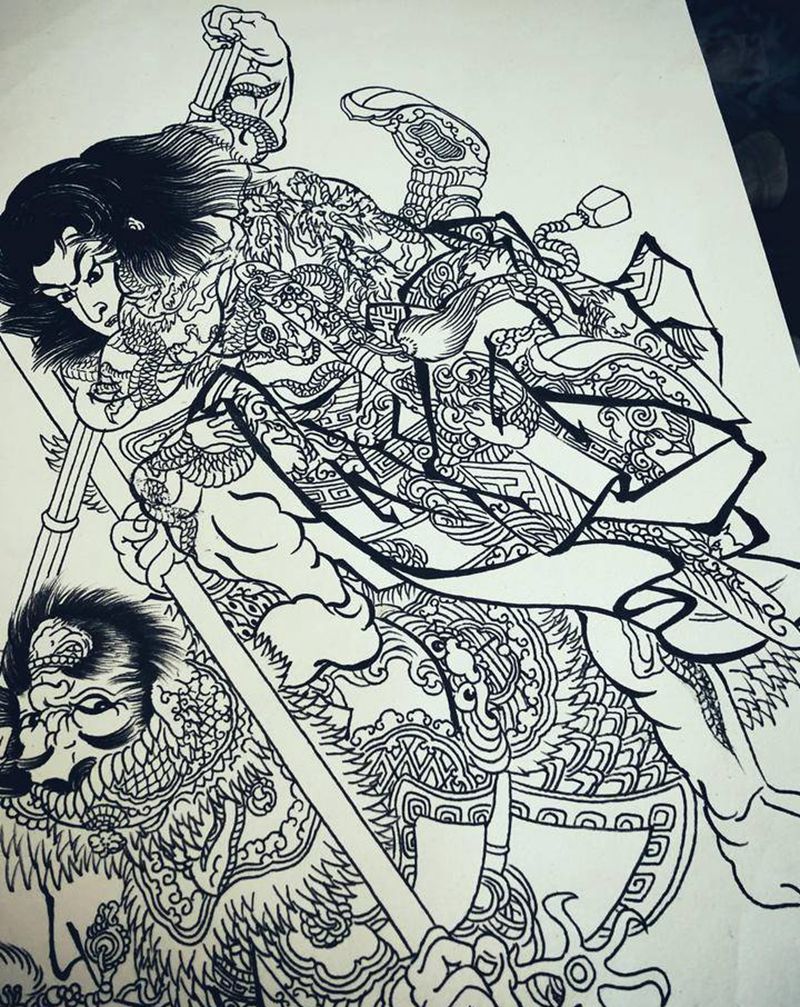 习作～纹身图片_老传统纹身图案