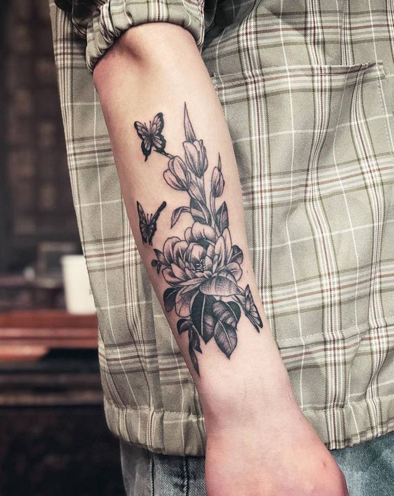 彫茜作品～纹身图片_老传统纹身图案