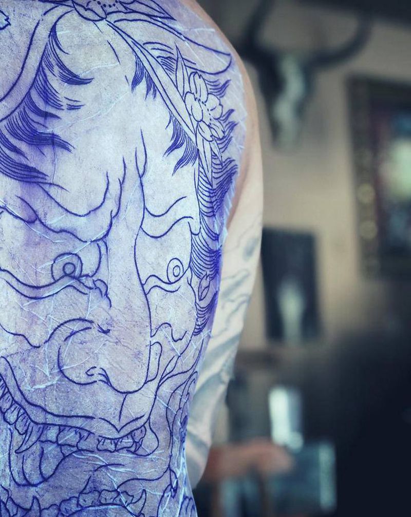 般若～纹身图片_老传统纹身图案