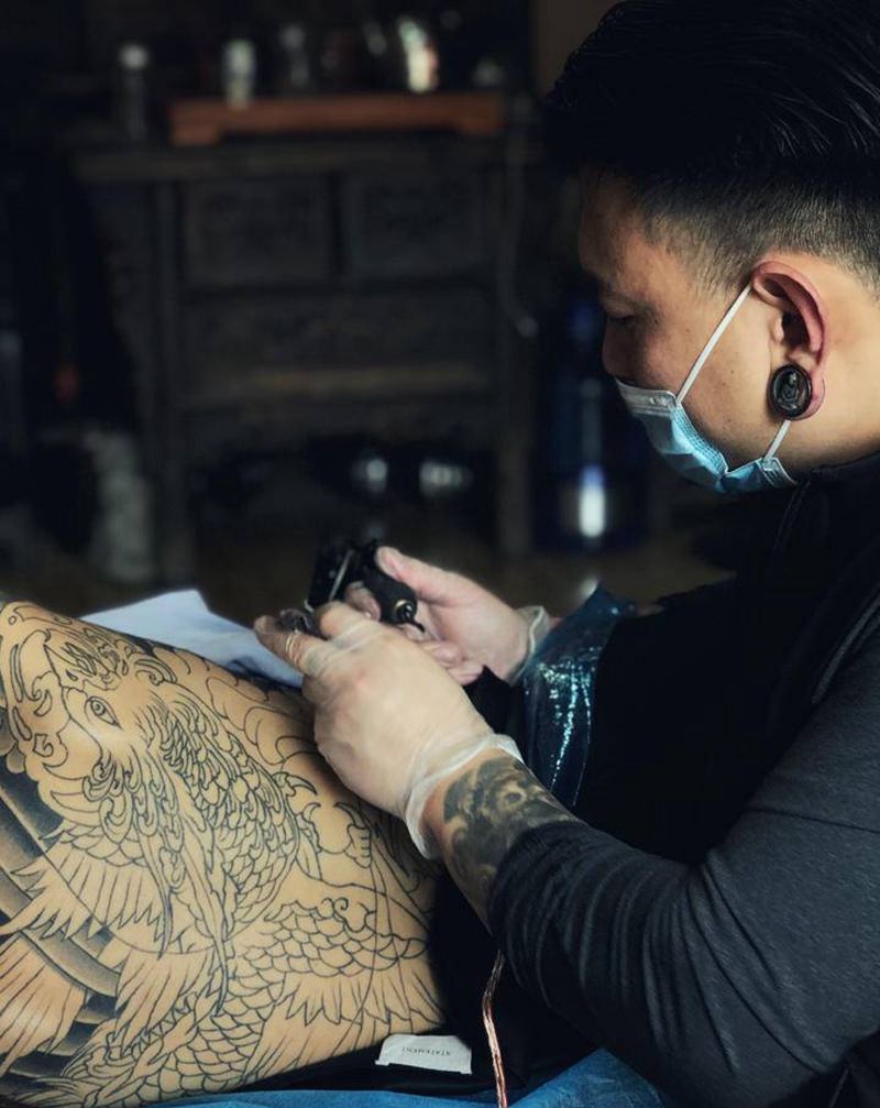 修改进度～纹身图片_老传统纹身图案