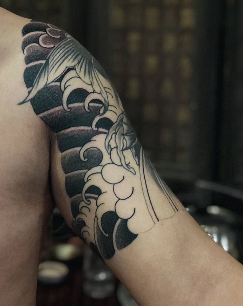 修改进度～纹身图片_老传统纹身图案