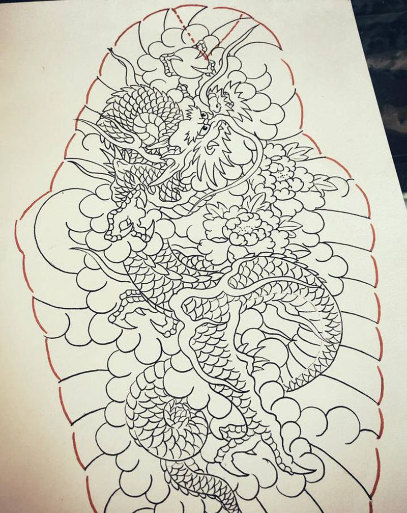 繪稿～纹身图片_老传统纹身图案