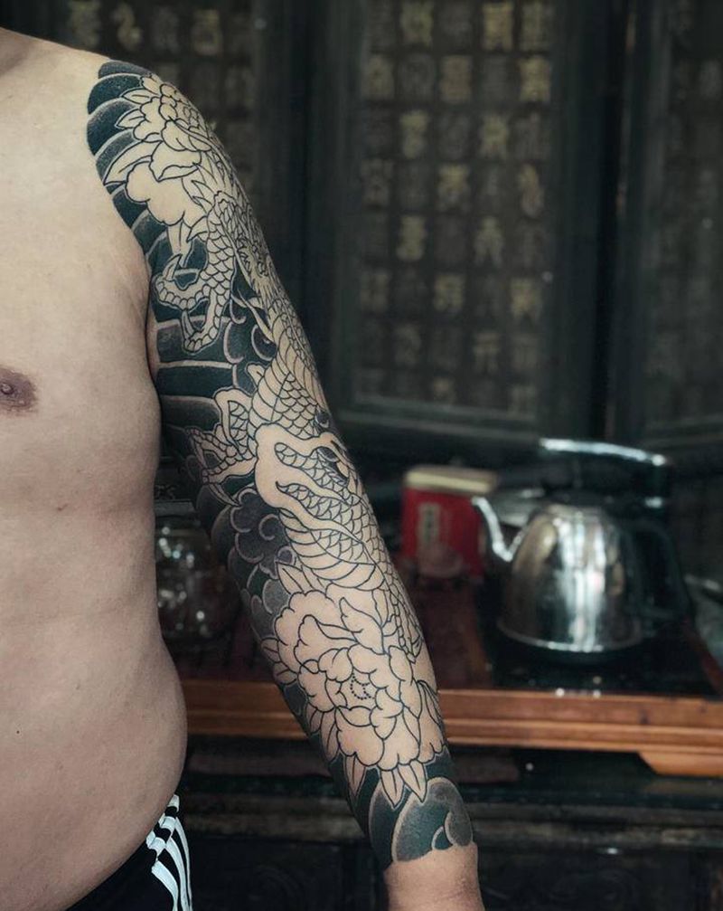 进度～纹身图片_老传统纹身图案