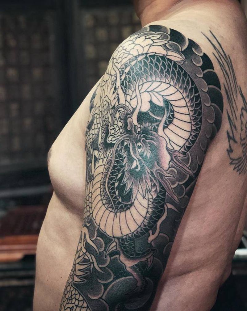 传统·入墨纹身图片_老传统纹身图案