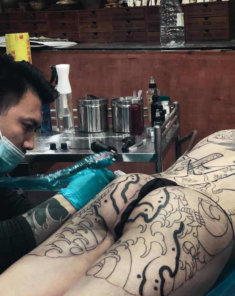 传统·入墨纹身图片_老传统纹身图案