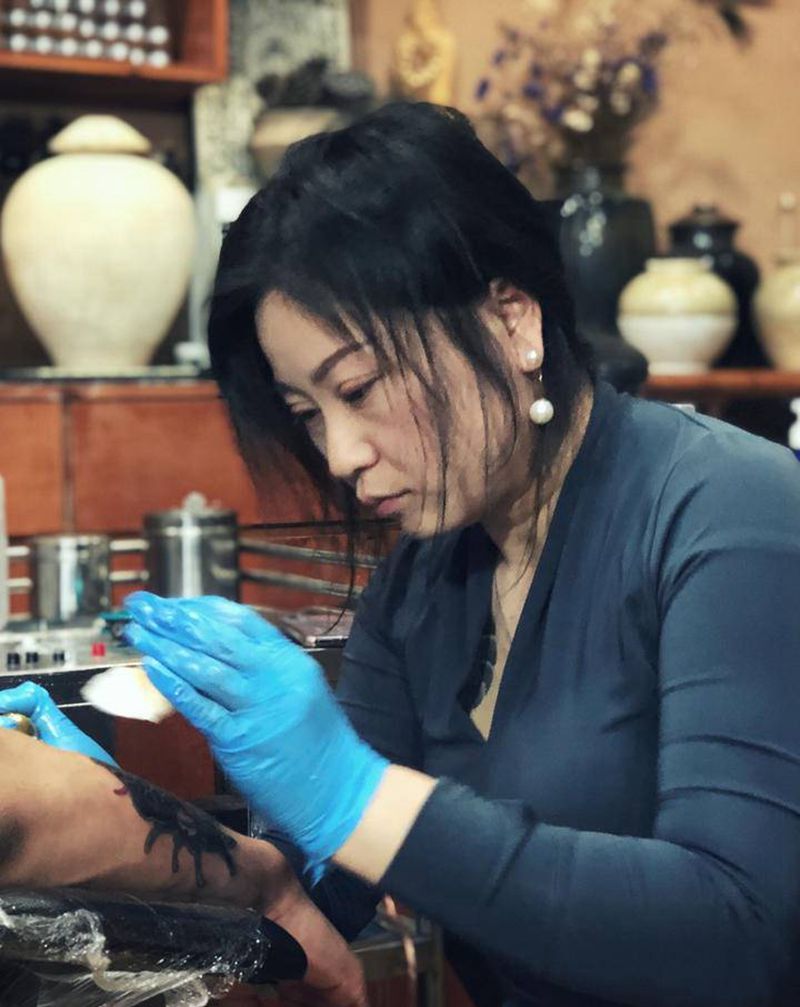 彫茜·入墨纹身图片_老传统纹身图案