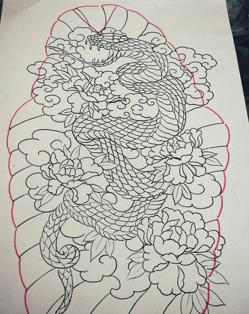 习作～纹身图片_老传统纹身图案