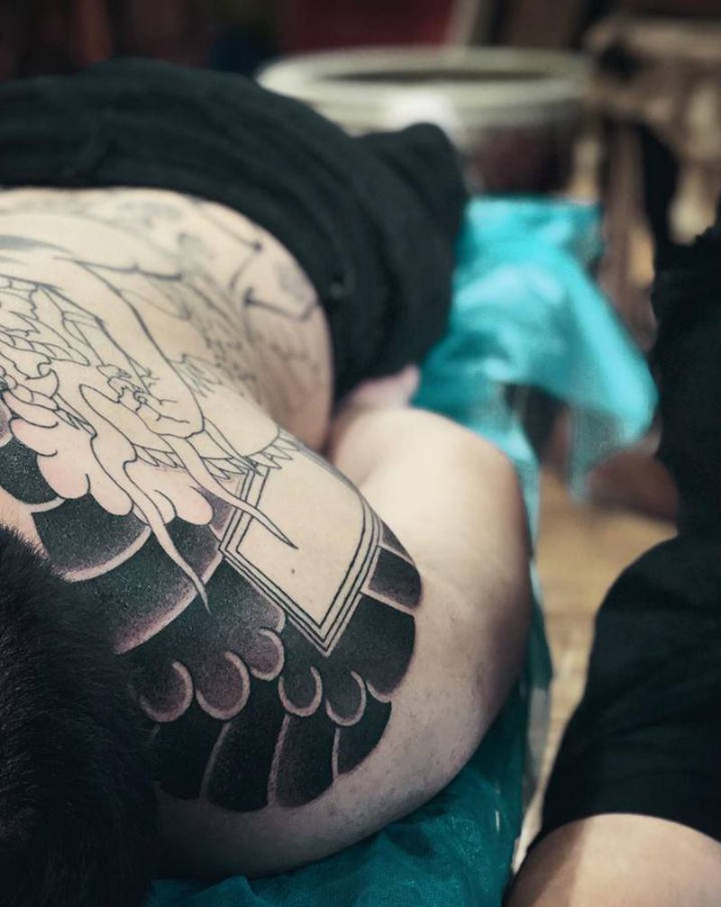 传统·入墨纹身图片_老传统纹身图案