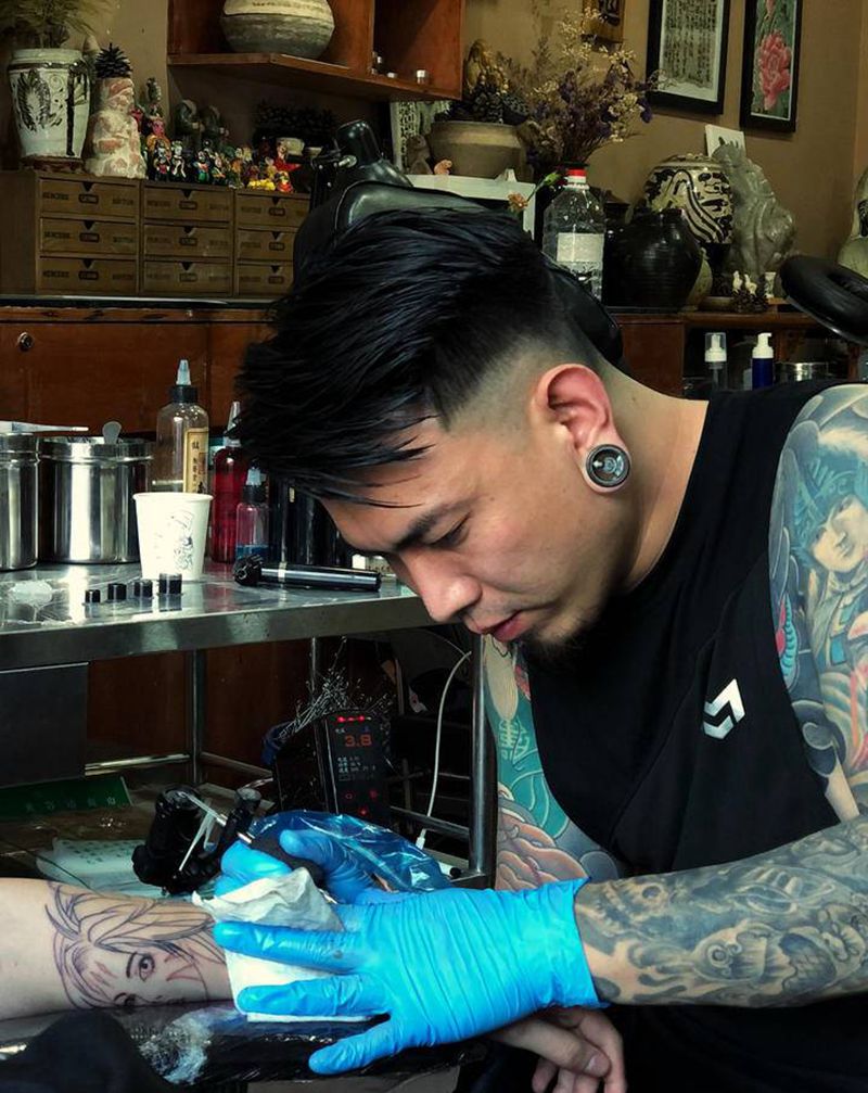 传统·入墨纹身图片_老传统纹身图案