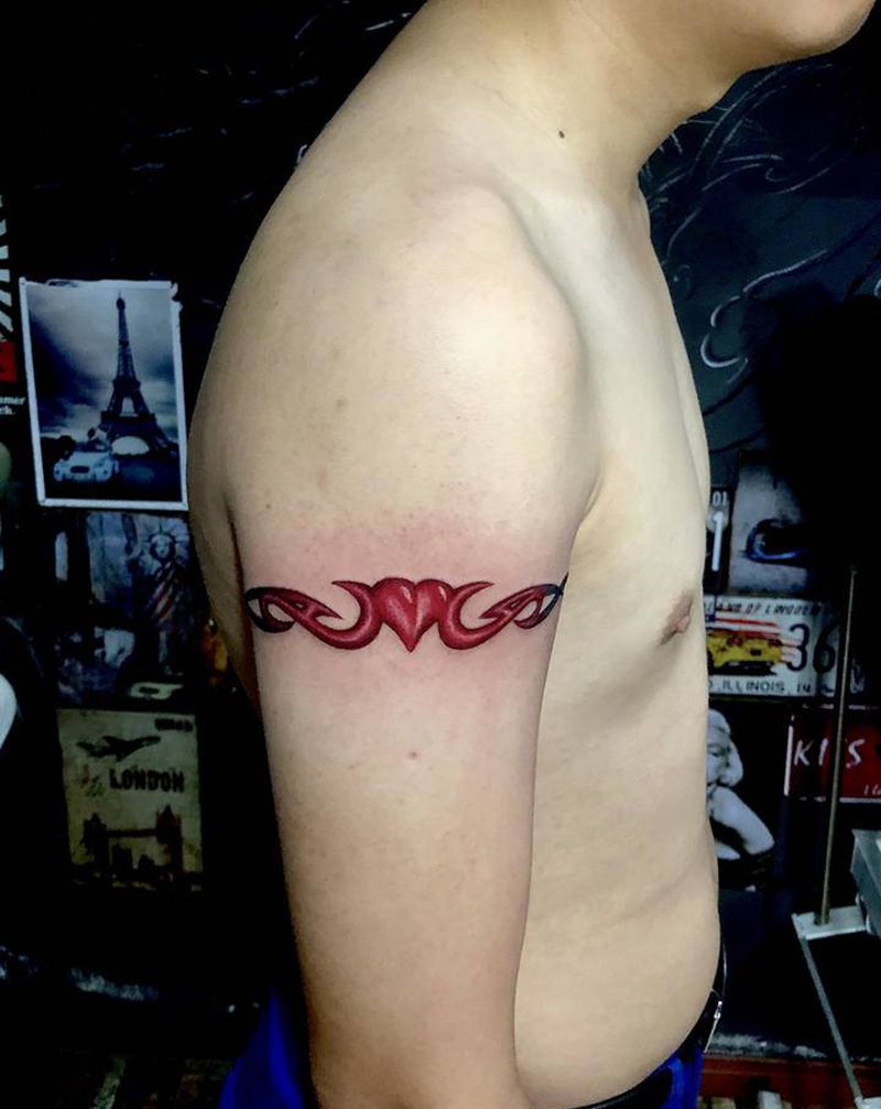 臂环纹身图片_手臂纹身图案