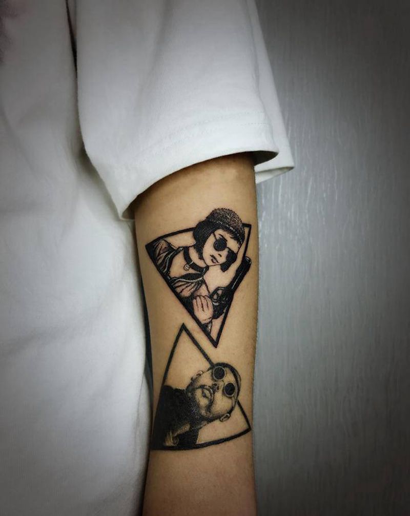 这个杀手不太冷纹身图片_手臂纹身图案