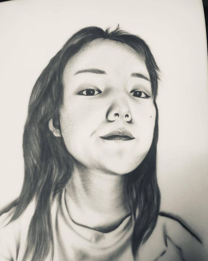 肖像纹身图片_肩部欧美写实纹身图案