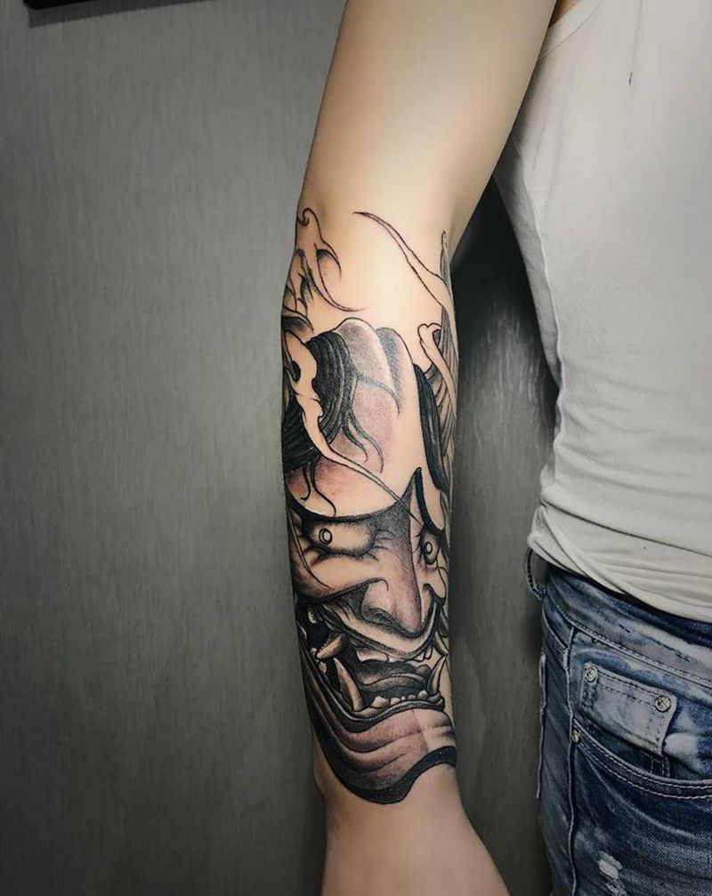 般诺纹身图片_手臂般诺纹身图案