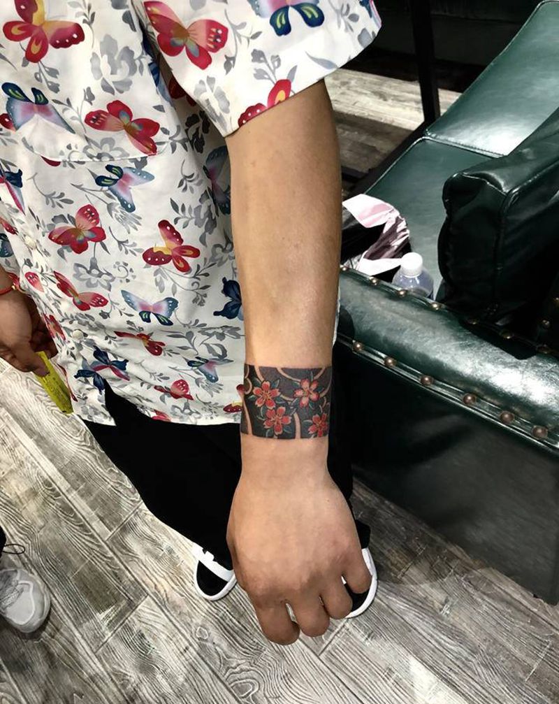 臂环纹身图片_老传统纹身图案