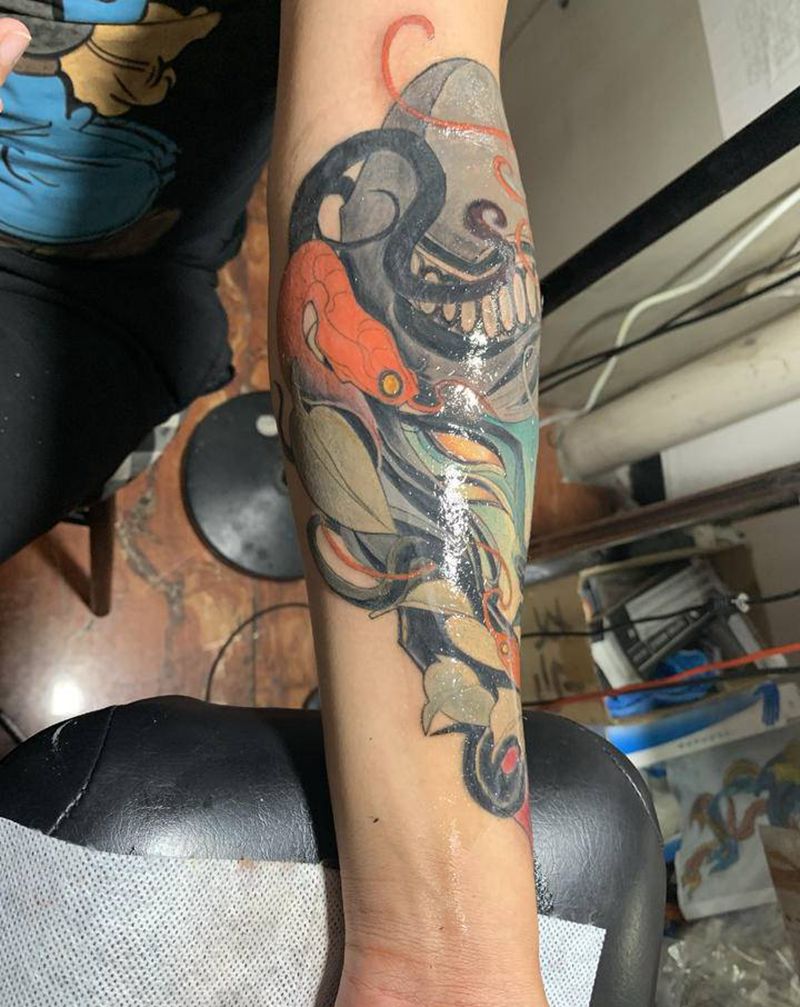 完成纹身图片_新传统纹身图案