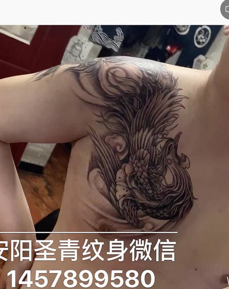 完成纹身图片_肩部纹身图案