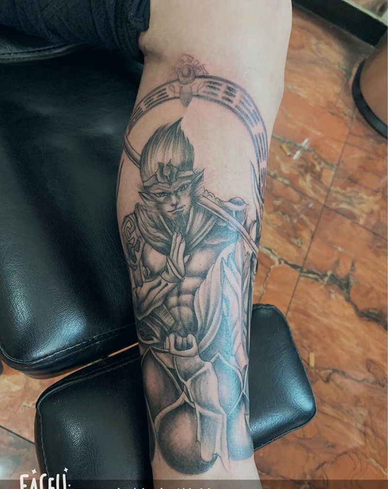 完成纹身图片_腿部纹身图案