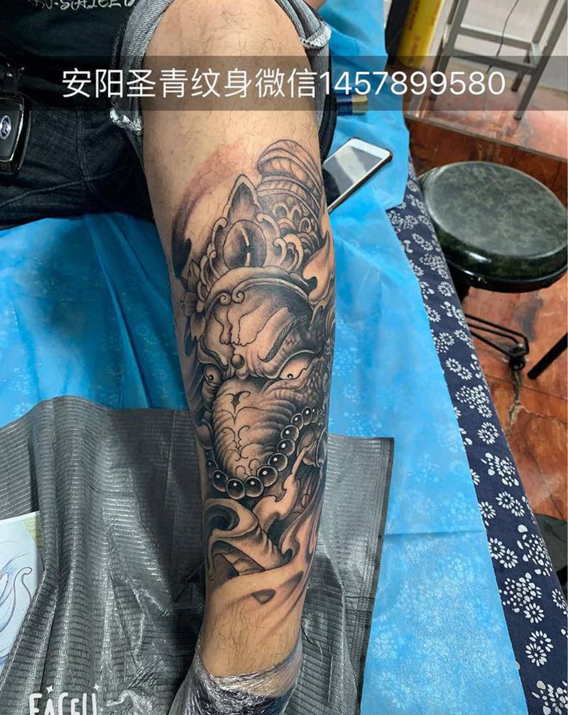 我完成纹身图片_新传统纹身图案