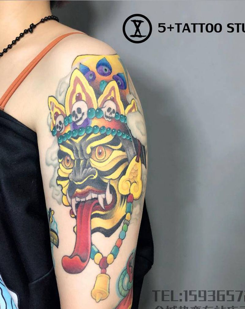 扎基拉姆恢复好一年纹身图片_手臂新传统New School纹身图案