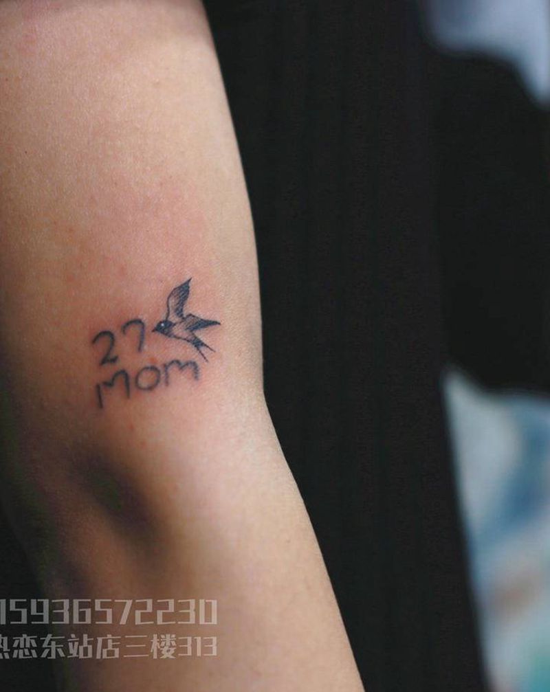 小燕子纹身图片_手臂老传统纹身图案