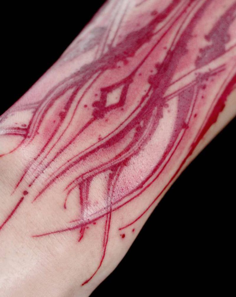 原创花体字纹身图片_手臂花体字纹身图案