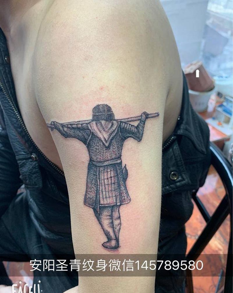 孙悟空纹身图片_新传统纹身图案