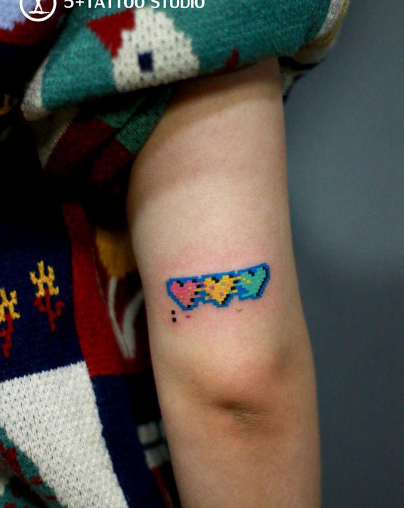 三滴血纹身图片_手臂New School纹身图案