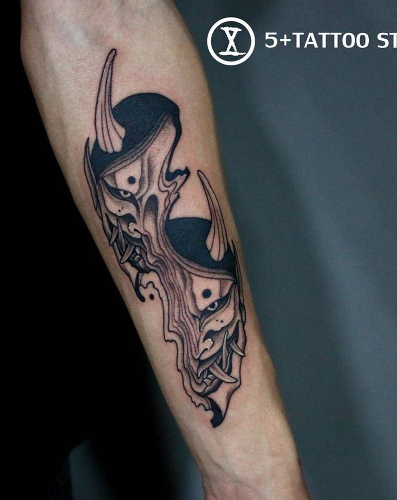 小般若纹身图片_手臂纹身图案