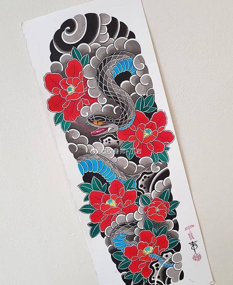 手稿纹身图片_手稿纹身图案