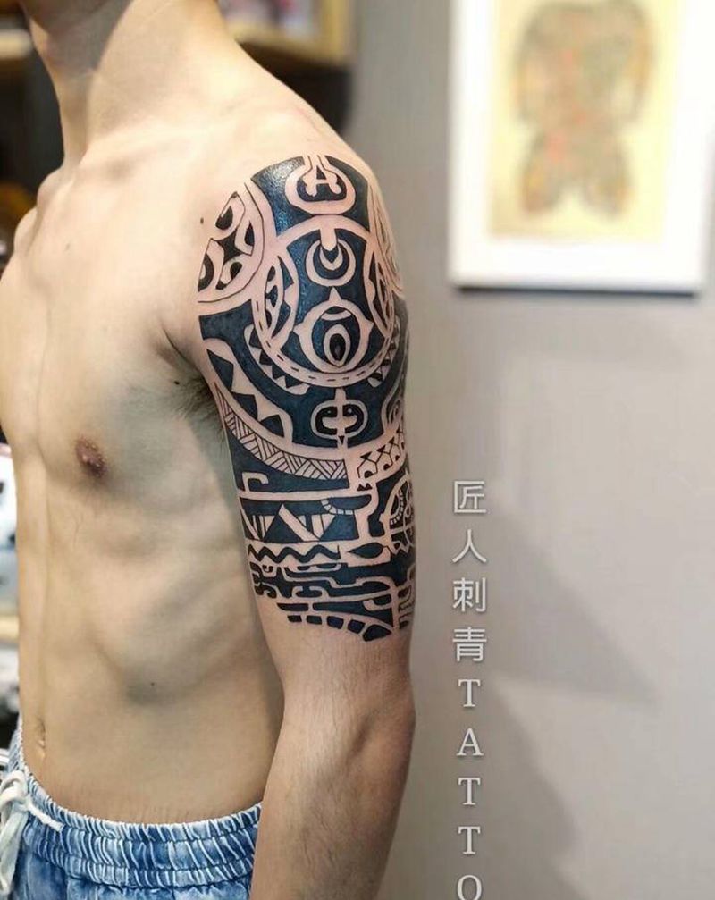 匠人刺青纹身图片_手臂图腾纹身图案
