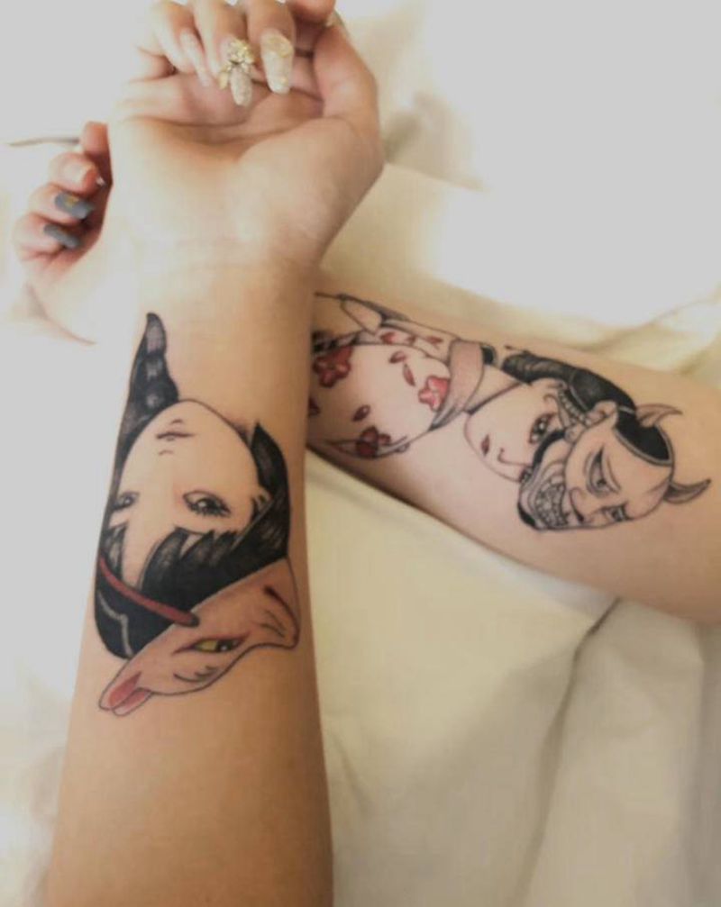 小清新纹身图片_手臂纹身图案