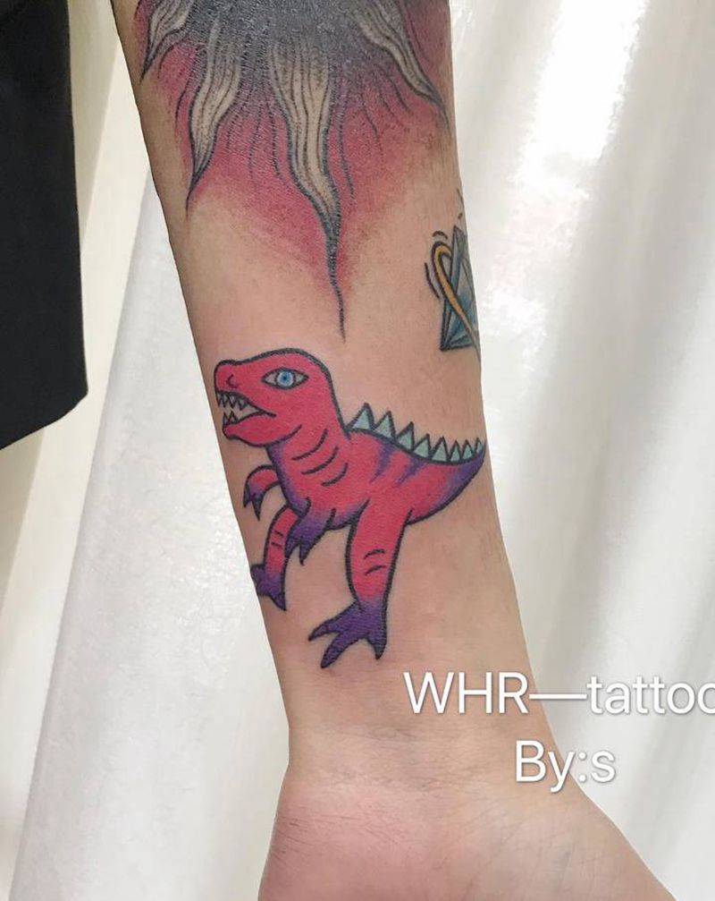 拼接小臂纹身图片_Old School纹身图案