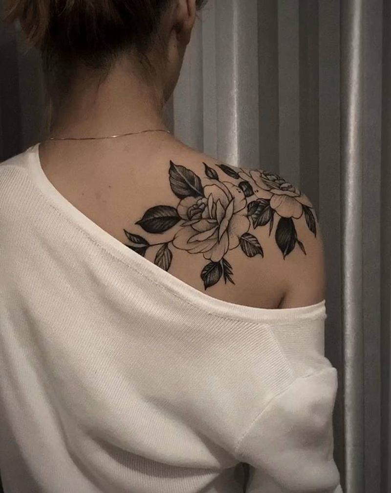 纹身秀纹身图片_肩部纹身图案