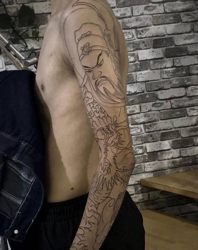 线条纹身图片_手部纹身图案