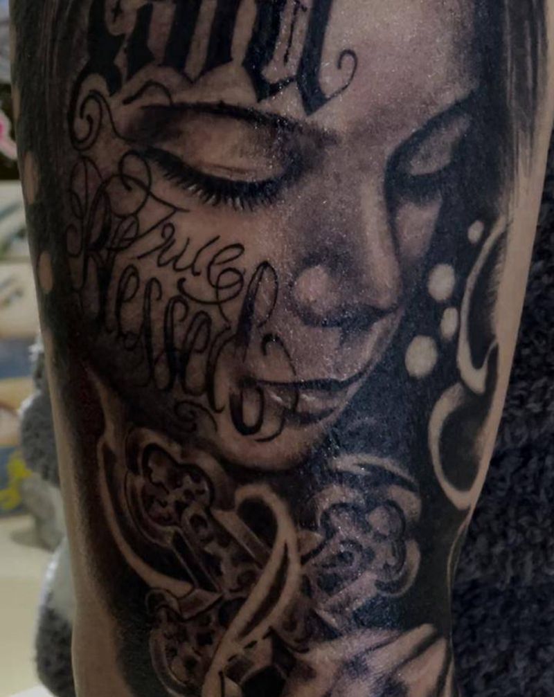 欧美写实纹身图片_手臂欧美写实纹身图案