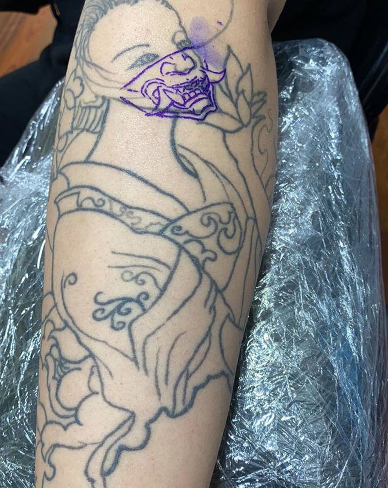 原图修改纹身图片_手臂新传统纹身图案