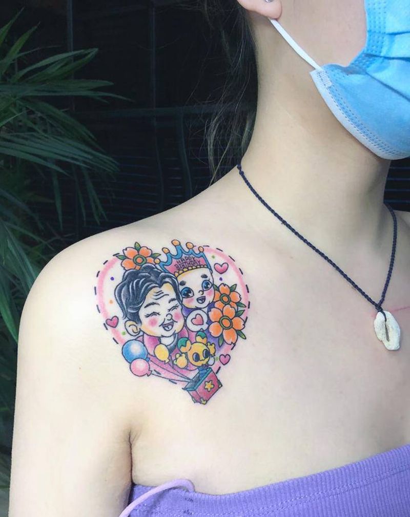 许昌文身沄刺青纹身图片_肩部纹身图案