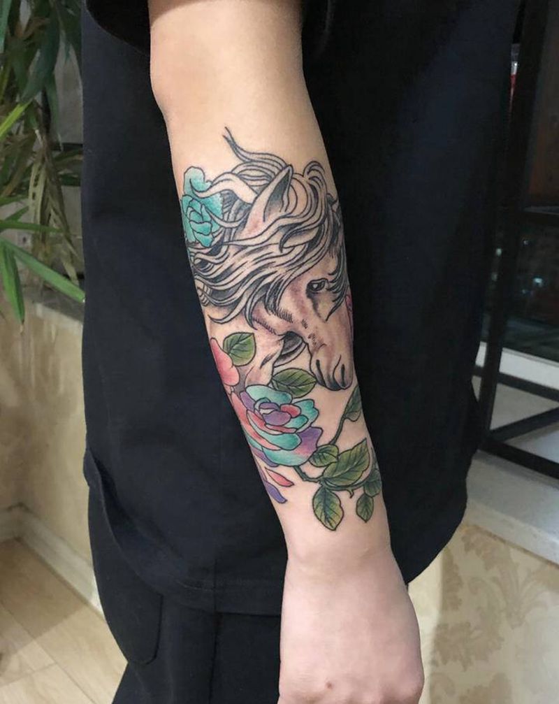 许昌文身沄刺青纹身图片_手臂New School纹身图案