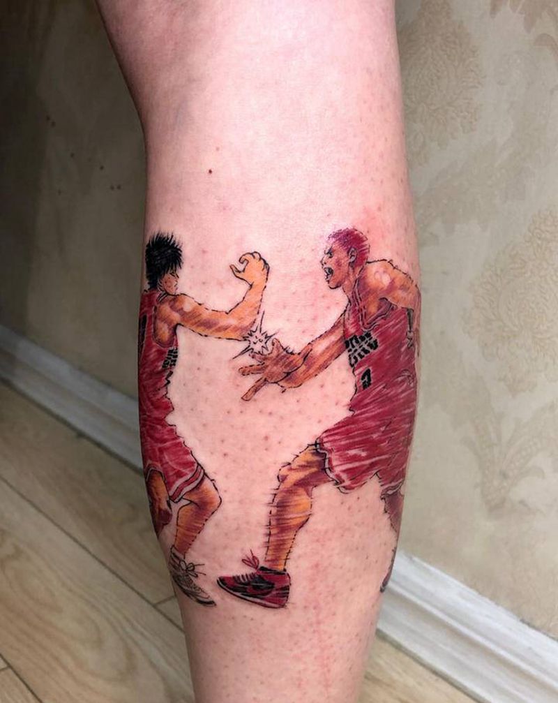 许昌文身沄刺青纹身图片_腿部纹身图案