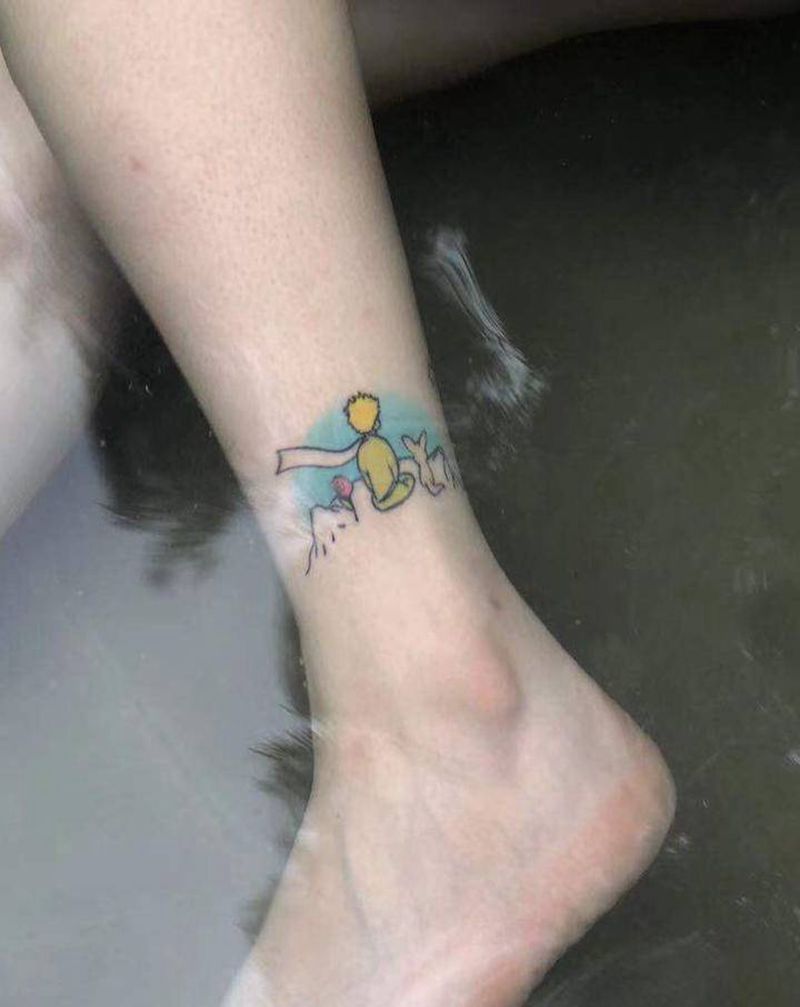 许昌文身沄刺青纹身图片_腿部脚部纹身图案