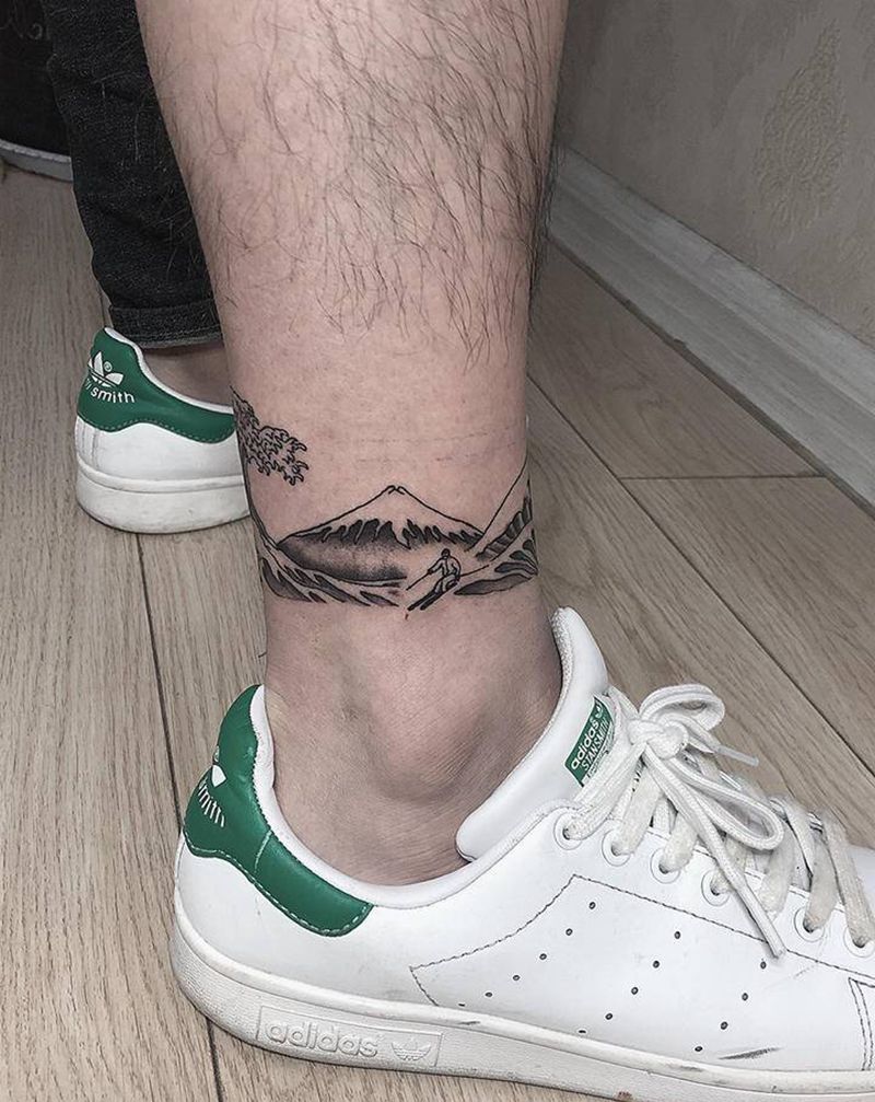 许昌文身沄刺青纹身图片_脚部腿部纹身图案