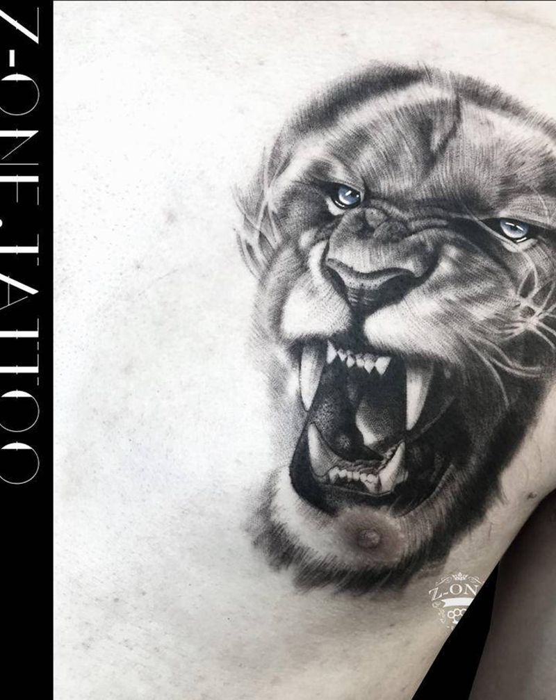 《狮子王》纹身图片_欧美写实纹身图案