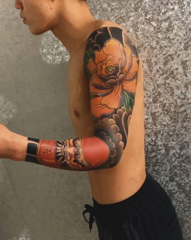 老传统纹身图片_手臂纹身图案