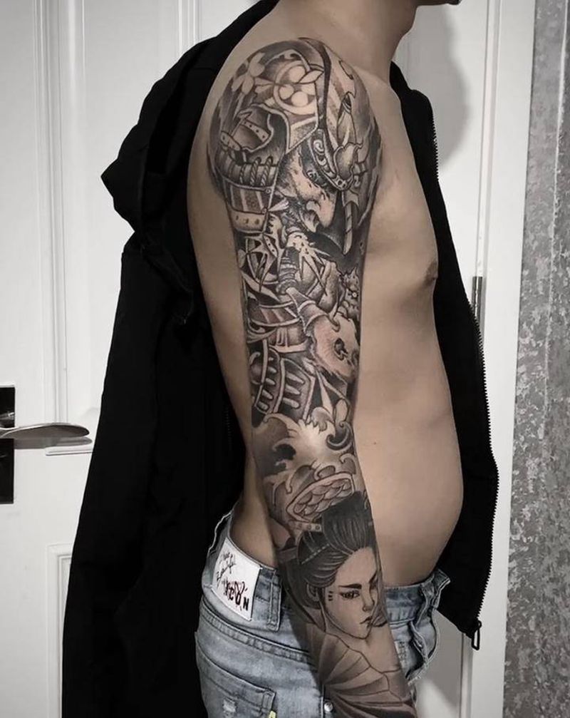 花臂纹身图片_手臂纹身图案