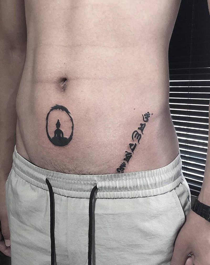 许昌沄刺青纹身图片_腹部腰部纹身图案