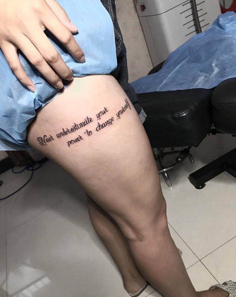 小图纹身图片_腿部手部花体字纹身图案