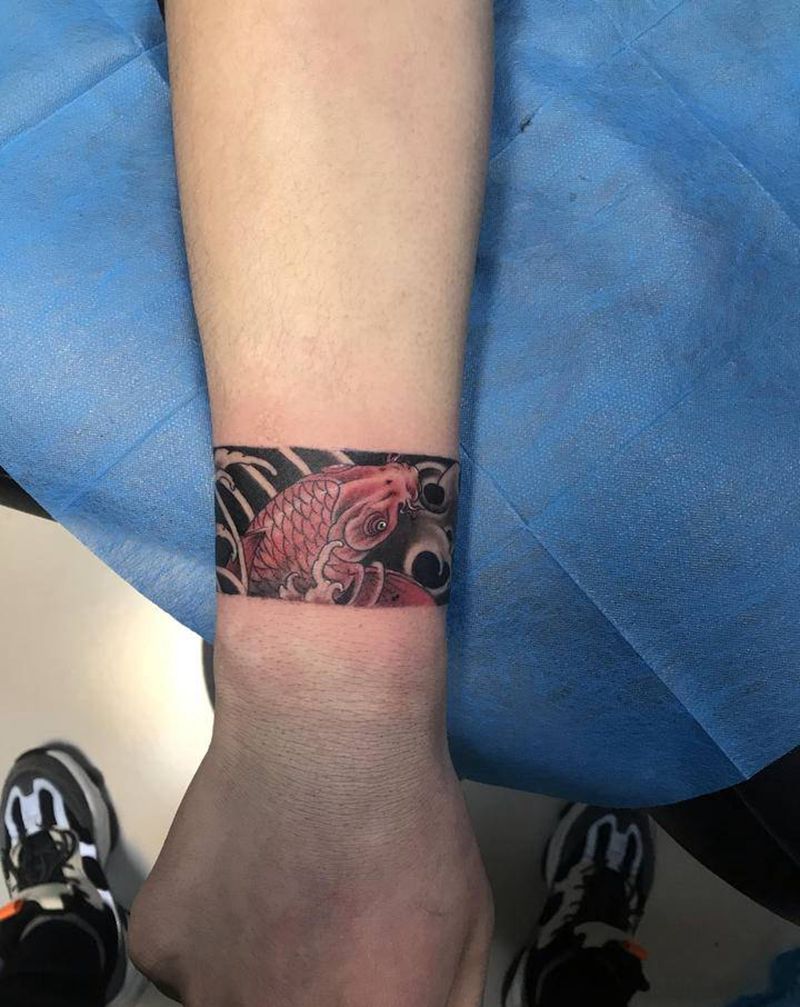 臂环纹身图片_手臂老传统纹身图案